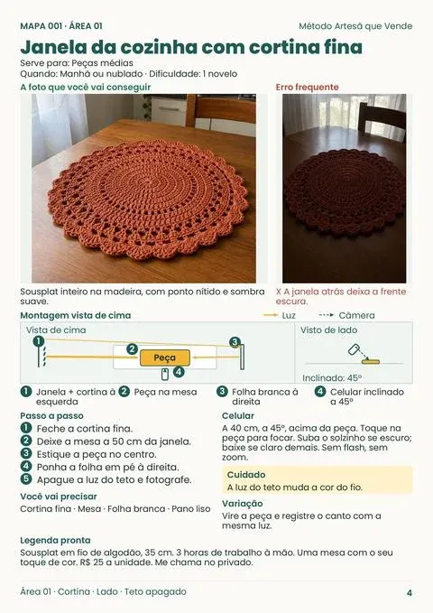 Página do Mapa 001: Janela da cozinha com cortina fina