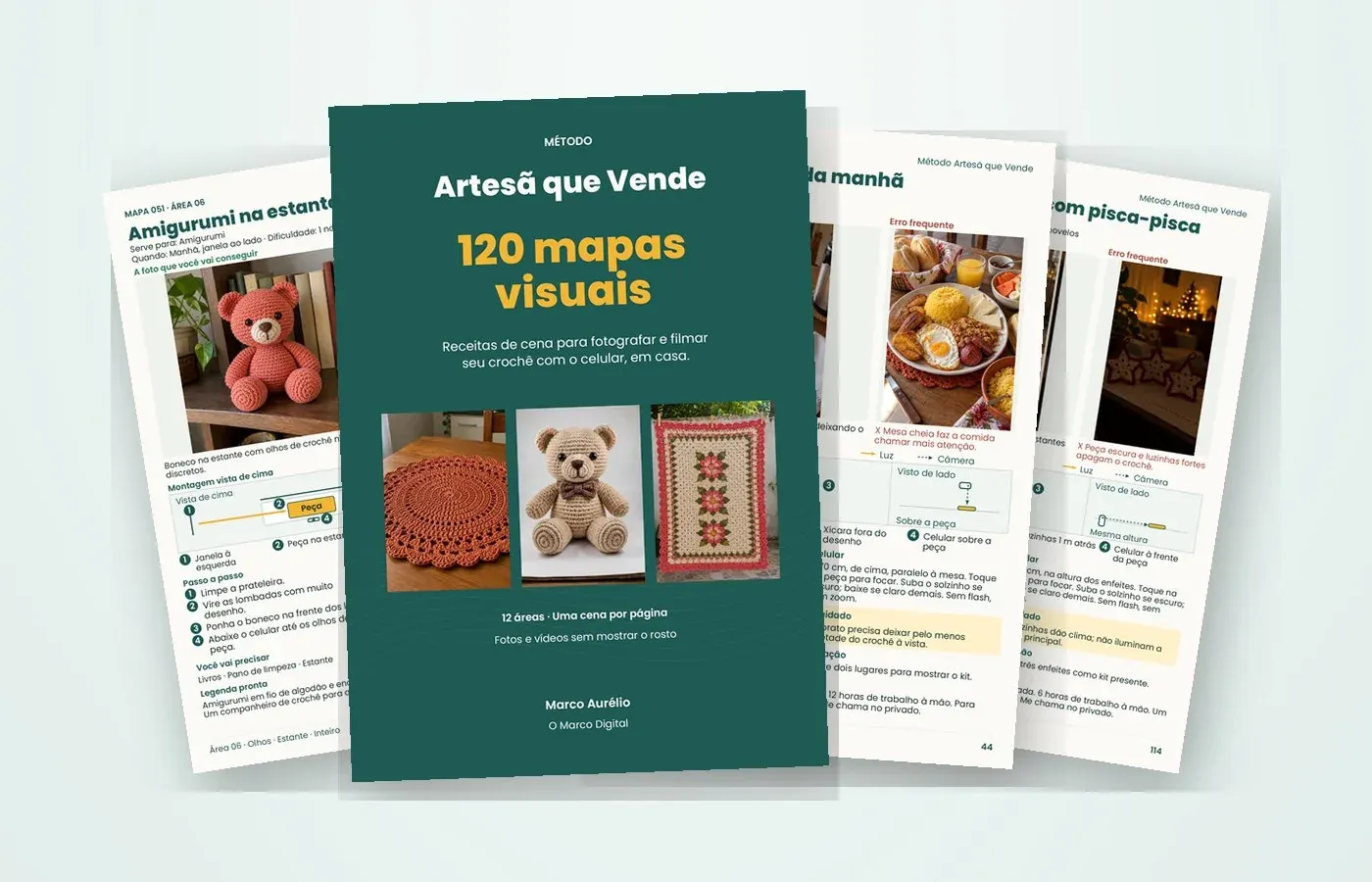 Capa e páginas dos 120 Mapas Visuais